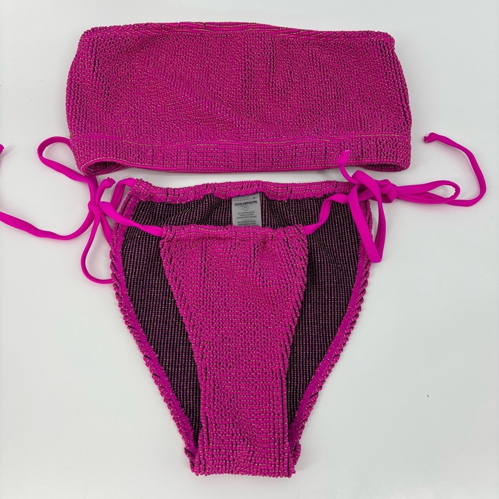 Good American Pink Bikini Set